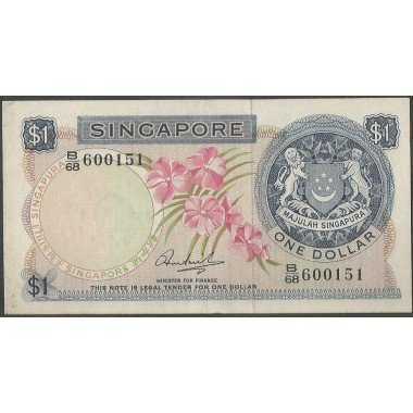 Singapur, 1 Dollar ND1971 P1c