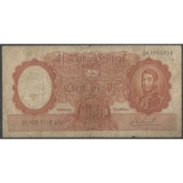 Argentina 100 Pesos ND1967-69 Serie F P277