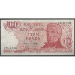 Argentina 100 Pesos ND1976-8 Serie E P302b