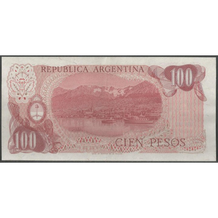 Argentina 100 Pesos ND1976-8 Serie E P302b reverso