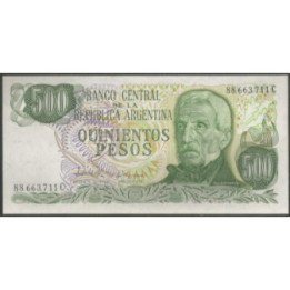Argentina 500 Pesos ND1977-81 Serie C P303c