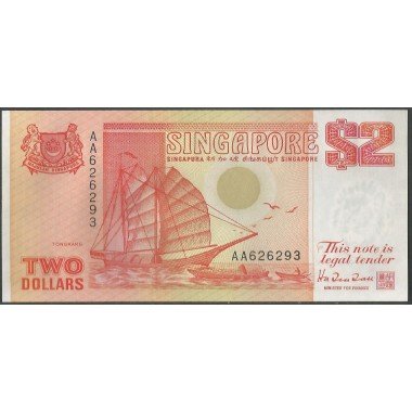 Singapur, 2 Dollars ND1972 P27