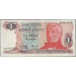 Argentina 1 Peso Argentino ND1983-4 Serie B P311a