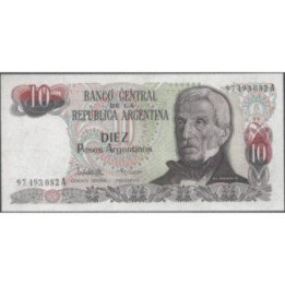 Argentina 10 Pesos Argentinos ND1983-4 Serie A P313a