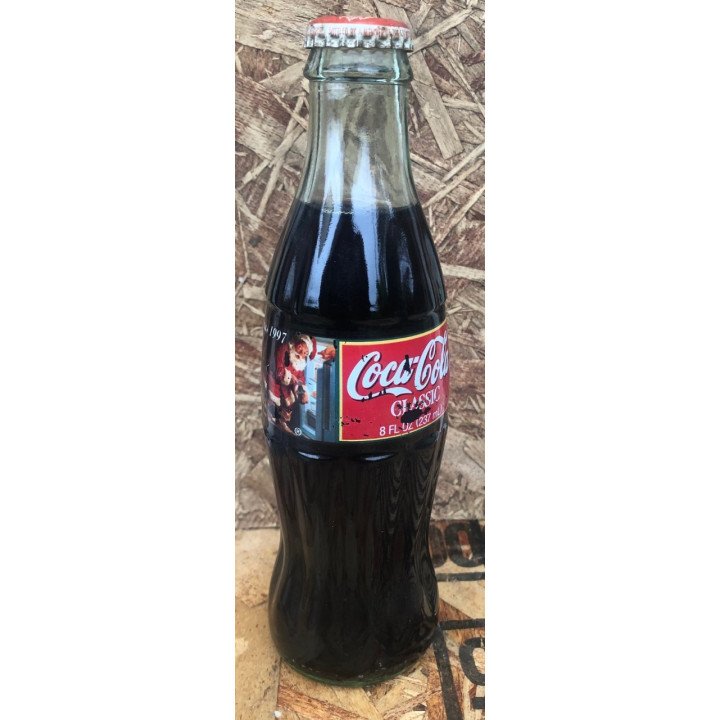 Botella 237ml Navidad Papa Noel y Nevera - Usa 1997