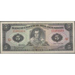 Ecuador 5 Sucres 14 Mar 1975 HM P108a
