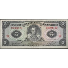 Ecuador 5 Sucres 14 Mar 1975 HN P108a