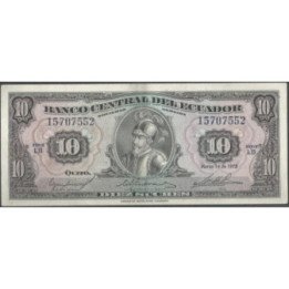 Ecuador 10 Sucres 14 Mar 1975 LB P109