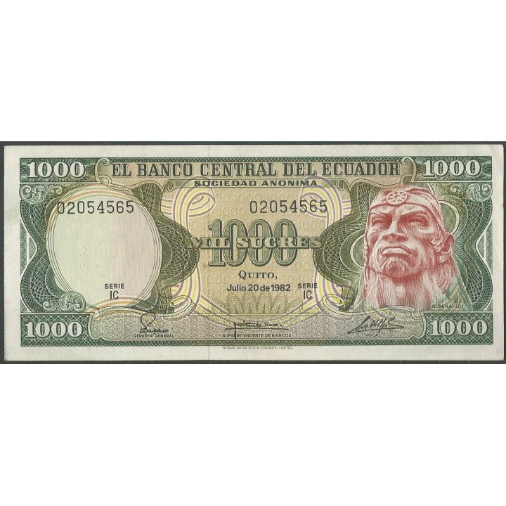 Ecuador 1.000 Sucres 20 Jul 1982 IC P120b