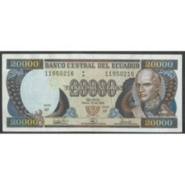 Ecuador 20.000 Sucres 10 Mar 1999 AF