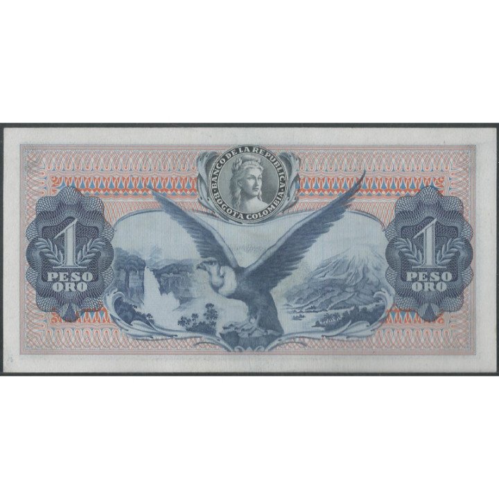 Billete de 1 Peso 20 jul 1967 BGW061 reverso