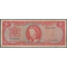 Trinidad y Tobago 1 Dollar L1964 Firma 2 P26b