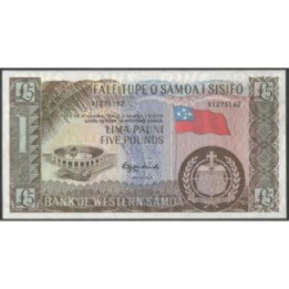 Samoa Occidental 5 Pounds ND1963 P15a