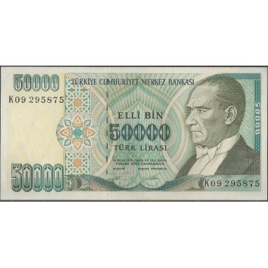 Turkya, 50.000 Liras L1970 (1995) P204