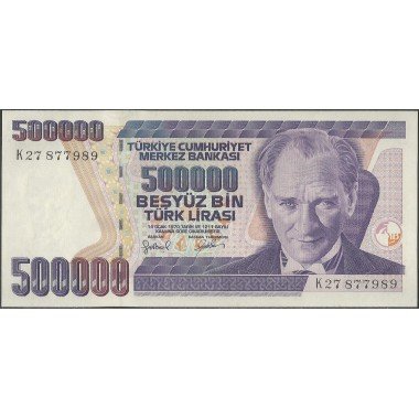 Turkya, 500.000 Liras L1970 (1998) P212