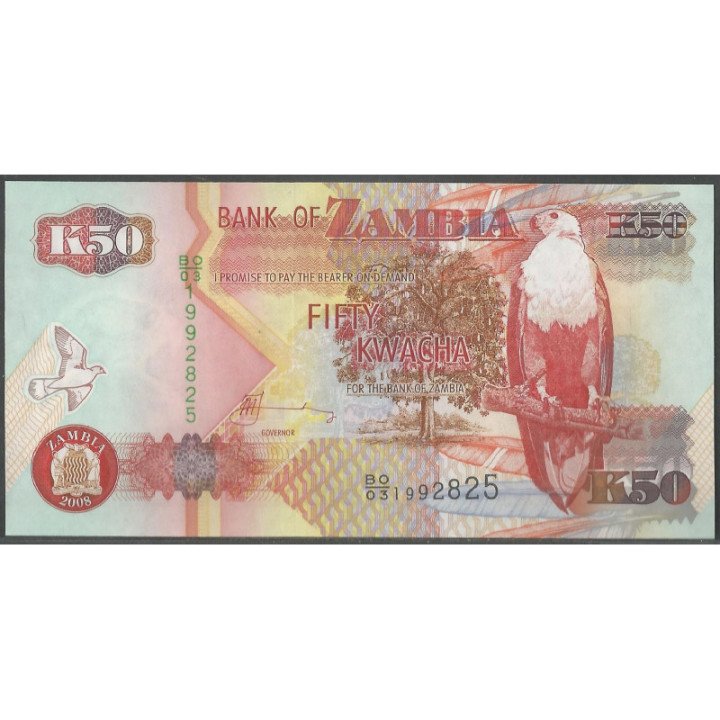 Zambia 50 Kwacha 2008 P37g