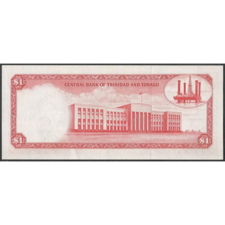 Trinidad y Tobago 1 Dollar L1964 (1971) P30a reverso