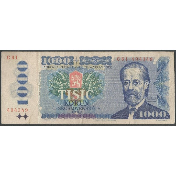 Checoeslovaquia 1.000 Korun 1985 C P98a