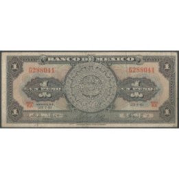 Mexico 1 Peso 25 Ene 1961 Serie KA P59g