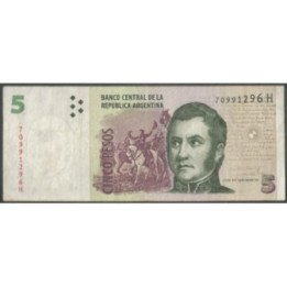 Argentina 5 Pesos ND2003 Serie H P353c
