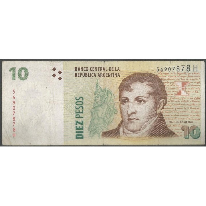 Argentina 10 Pesos ND2003 Serie H P354a