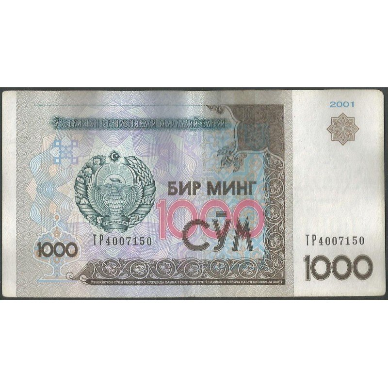 Uzbequistan, 1.000 Sum 2001 P82