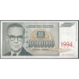 Yugoeslavia 10.000.000 Dinara 1994 P144a
