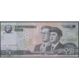 Korea del Norte 5 Won 2002 P58