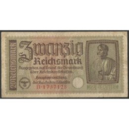 Alemania 3° Reich 20 Reichsmark ND1940-5 PR139