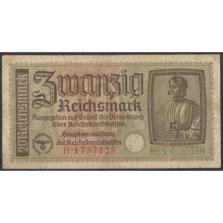 Alemania 3° Reich 20 Reichsmark ND1940-5 PR139