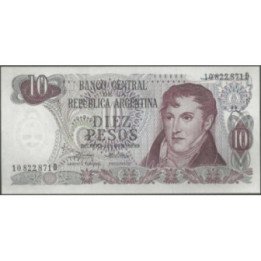 Argentina 10 Pesos ND1973-6 Serie D P295