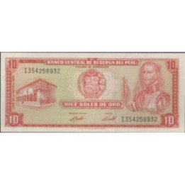 Peru 10 Soles 24 May 1973 P100c