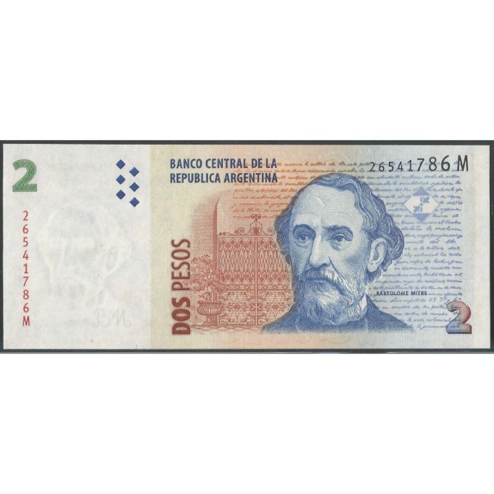 Argentina 2 Pesos ND2002 Serie M P352