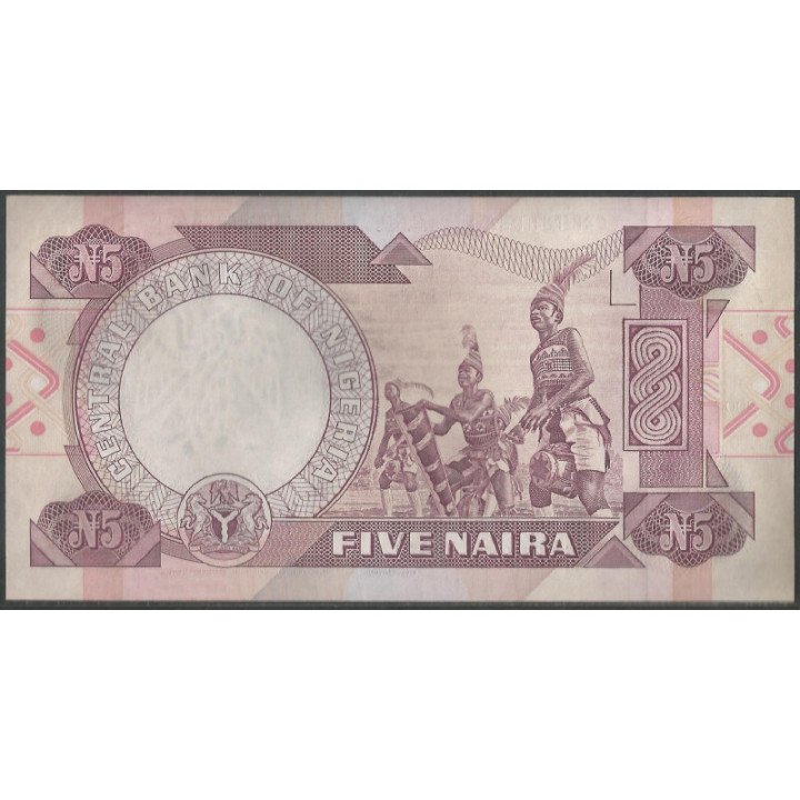 Nigeria 5 Naira 2002 Firma 11 P24g reverso