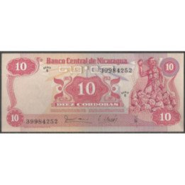 Nicaragua 10 Cordobas D1979 P134