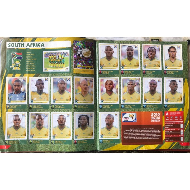 Futbol - Mundial South Africa 2010 Panini reverso