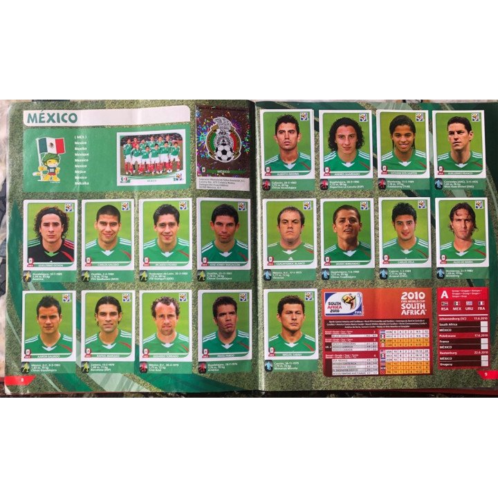 Futbol - Mundial South Africa 2010 Panini reverso