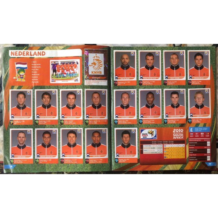 Futbol - Mundial South Africa 2010 Panini reverso