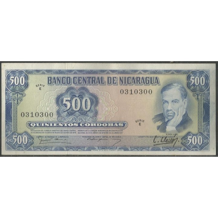Nicaragua 500 Cordobas D1979 P133