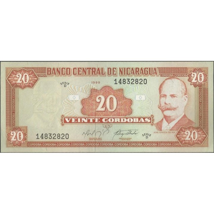 Nicaragua 20 Cordobas 1999 P189