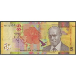 Bahamas 5 Dollars 2020 P77A
