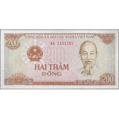 Vietnam, 200 Dong  1987 P100a