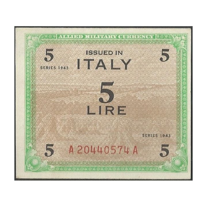 Italia 5 Liras 1943 PM12