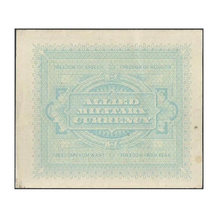 Italia 1 Lira 1943 PM10 reverso