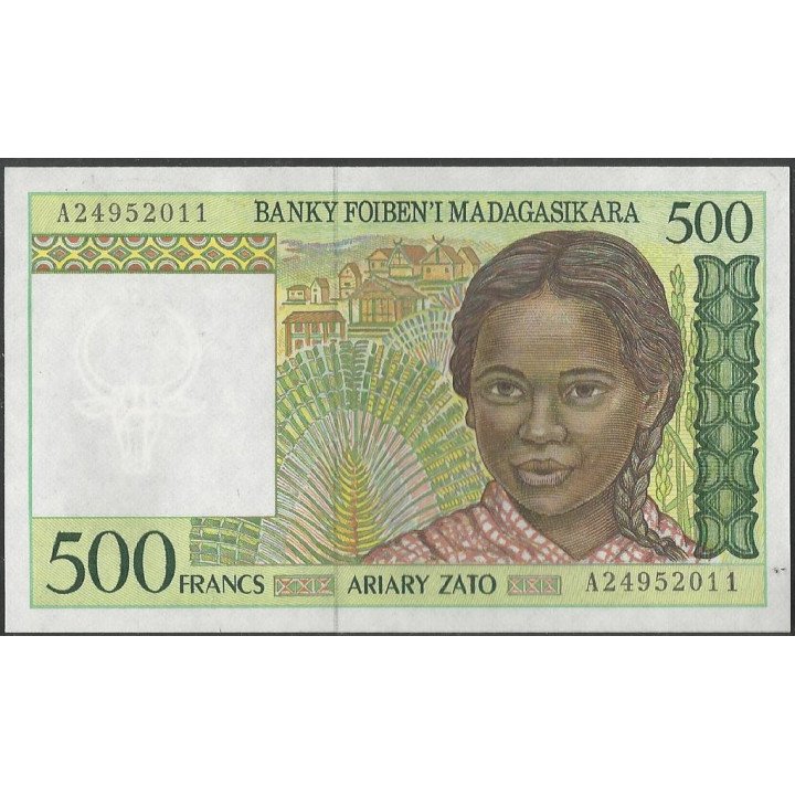 Madagascar, 500 Francs ND1994 Firma 4 P75a
