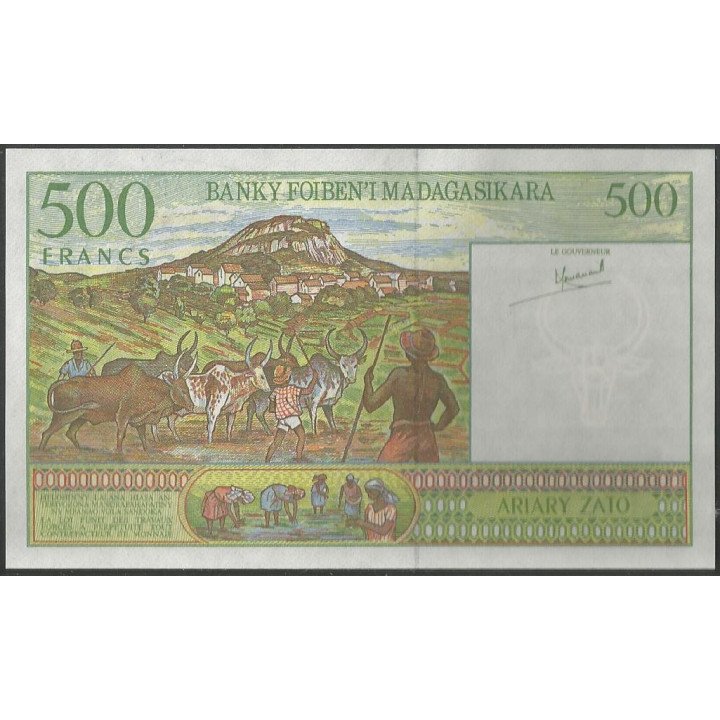 Madagascar, 500 Francs ND1994 Firma 4 P75a