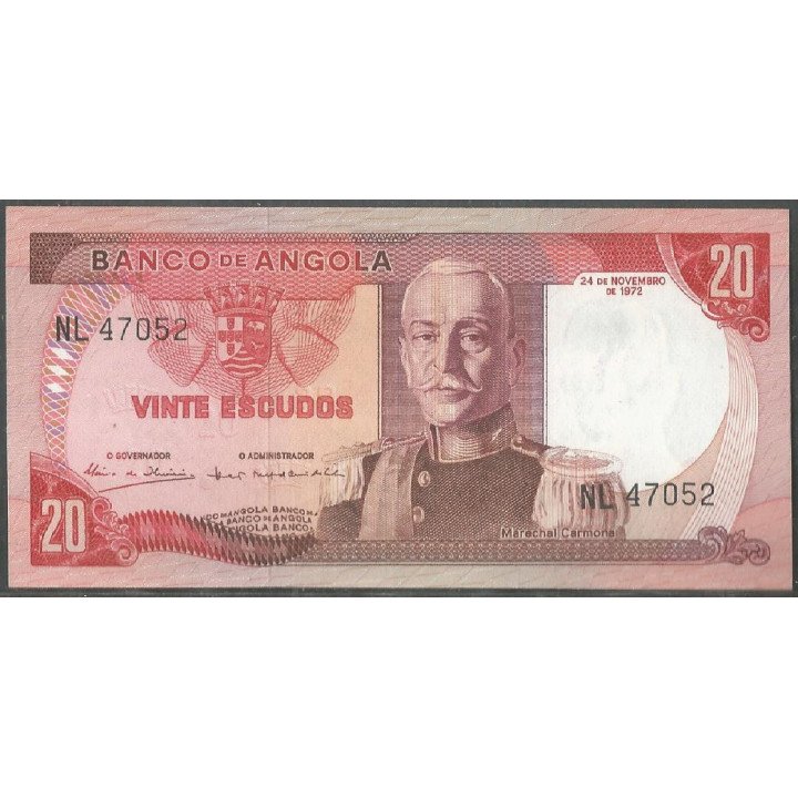 Angola 20 Escudos, 24 Nov 1972 P99