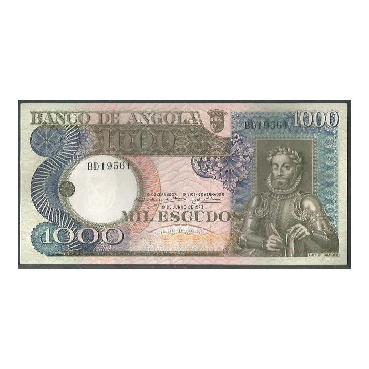 Angola 1.000 Escudos, 10 Jun 1973 P108