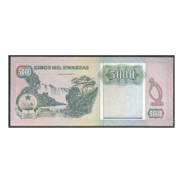 Angola 5.000 Kwanzas, 4 Feb 1991 P130b