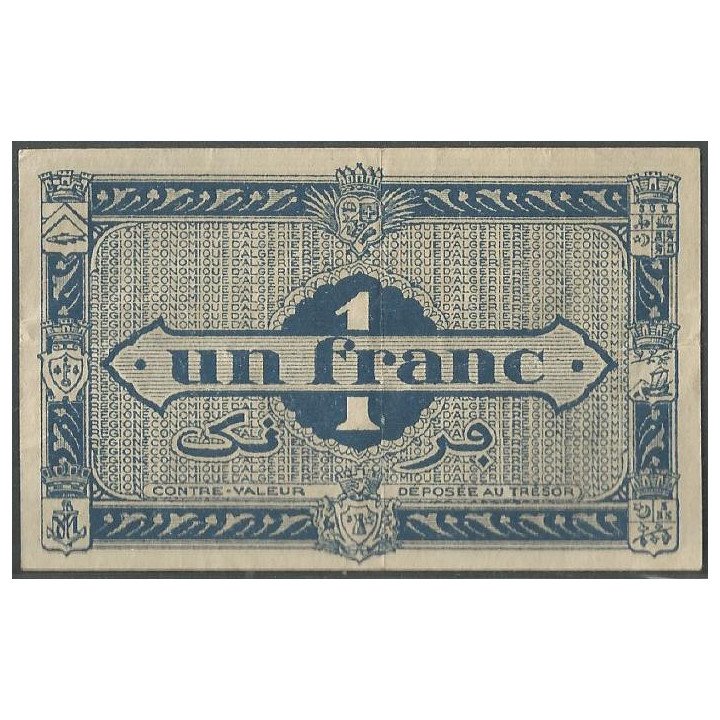Argelia, 1 Franc L1944 P98a